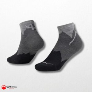 Calcetines lana merino media caña black