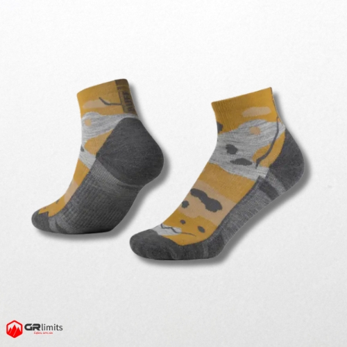 Calcetines lana merino media caña umber khaki