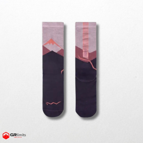 Calcetines lana merino caña alta pink - Imagen 2