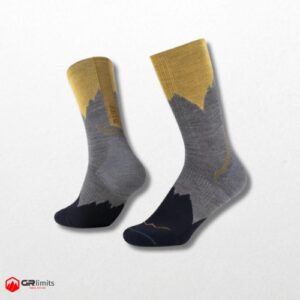 Calcetines lana merino caña alta grey