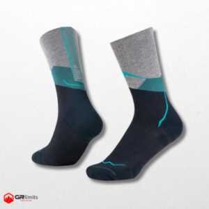 Calcetines lana merino caña alta teal