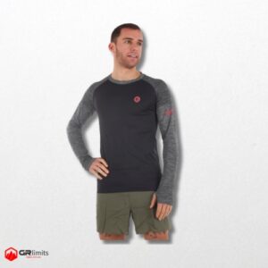 Camiseta termorreguladora manga larga unisex negro
