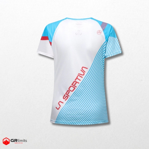 Camiseta flow w malibu blue hibiscus la sportiva - Imagen 2