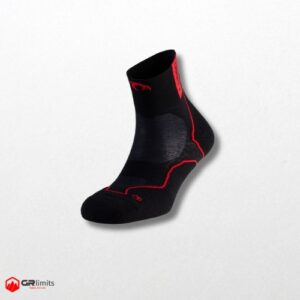 Calcetines desafío three negro/rojo