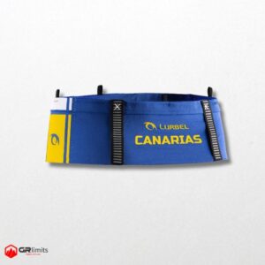 Cinturon loop three canarias bco/azul/amar