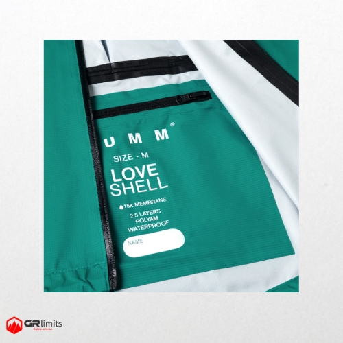 Impermeable 15k loveshell turquesa rumm - Imagen 4