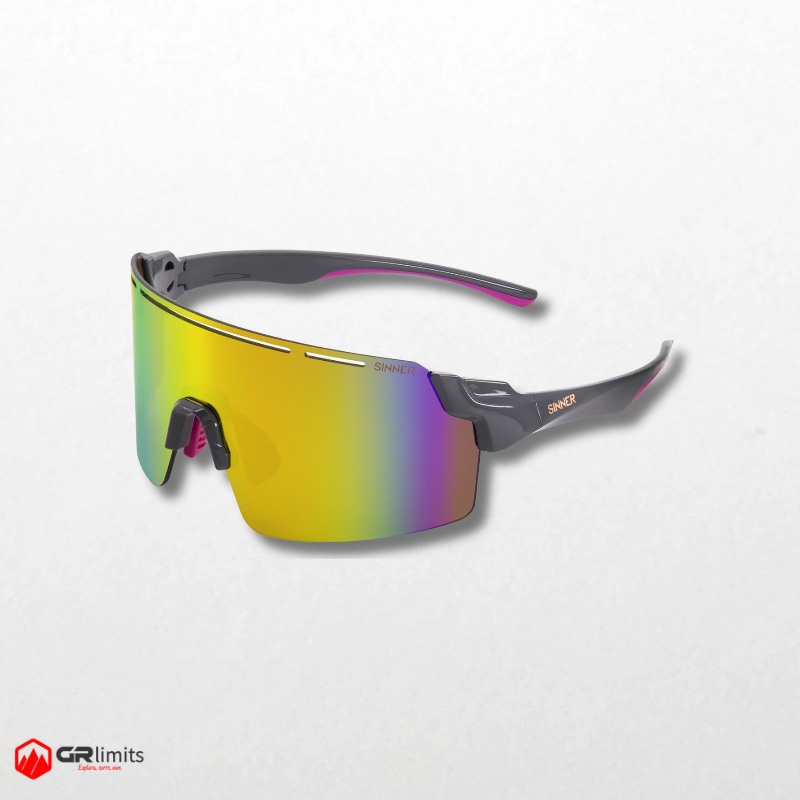 Gafas amla shiny grey matte pink